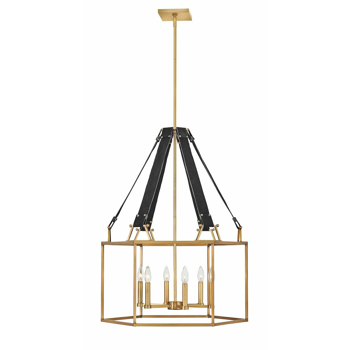 Monroe Chandelier Heritage Brass