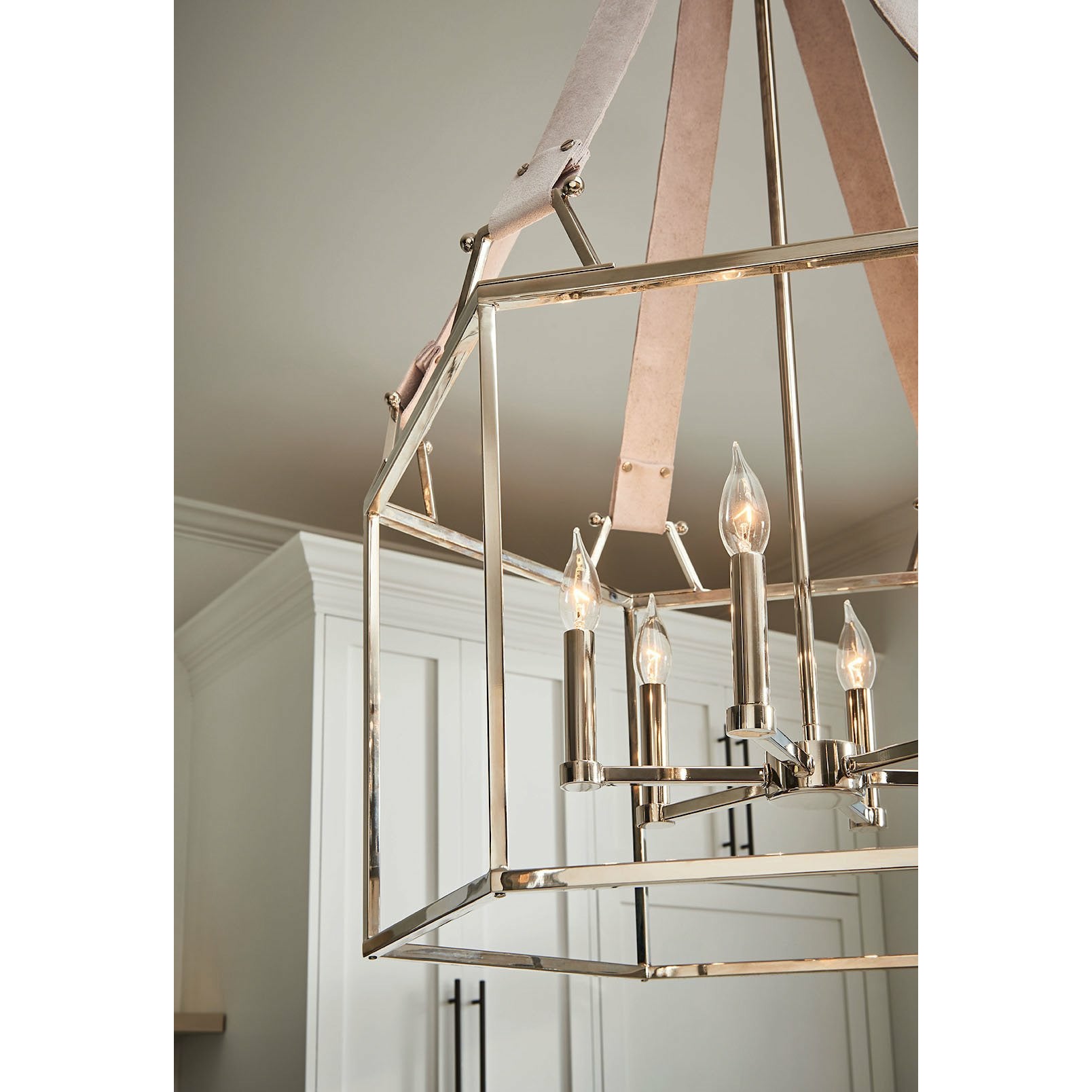 Monroe Chandelier Polished Nickel