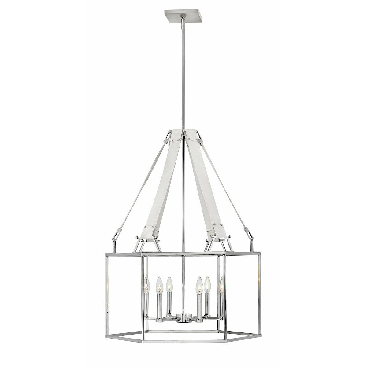 Monroe Chandelier Polished Nickel