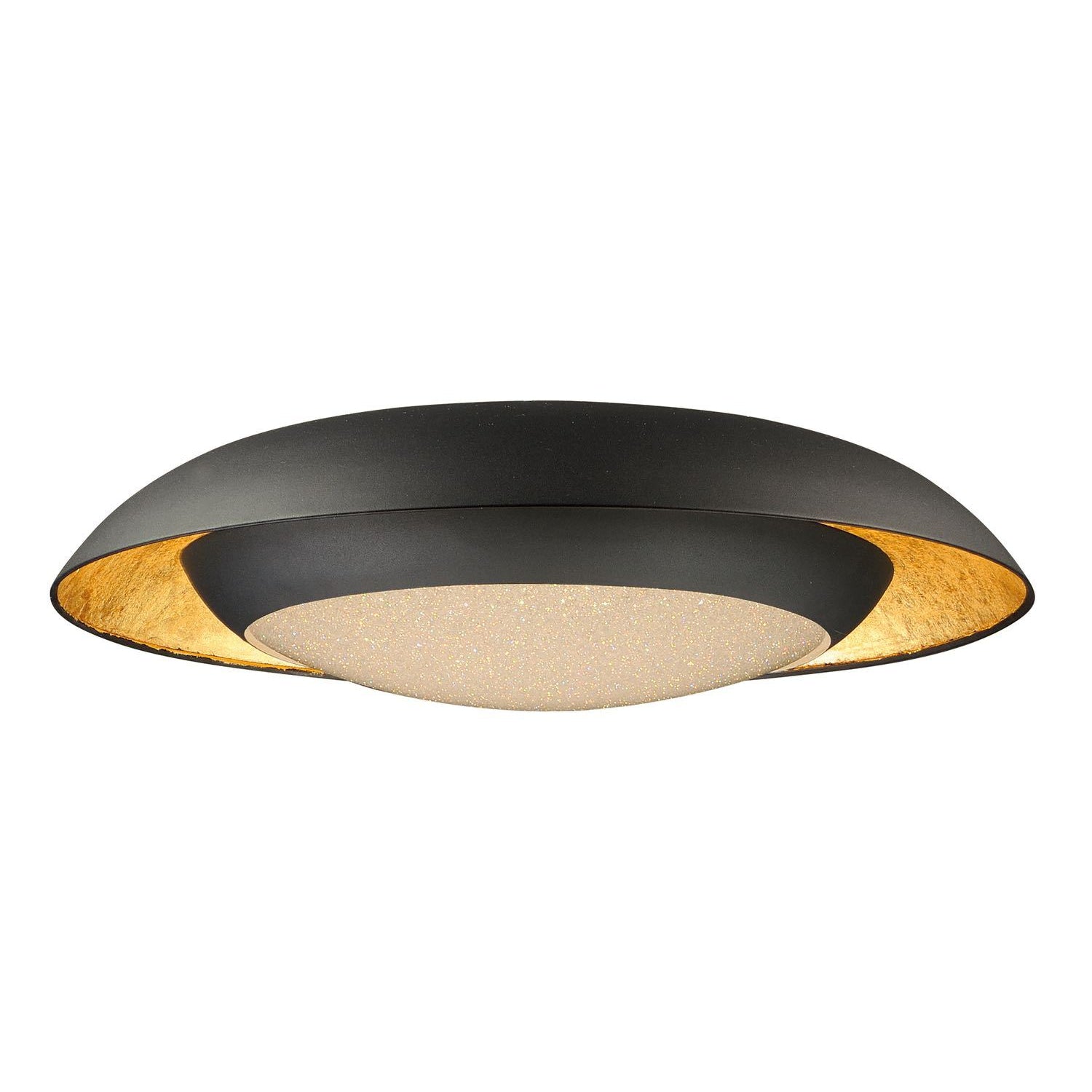 Iris Flush Mount Gold Leaf / Black