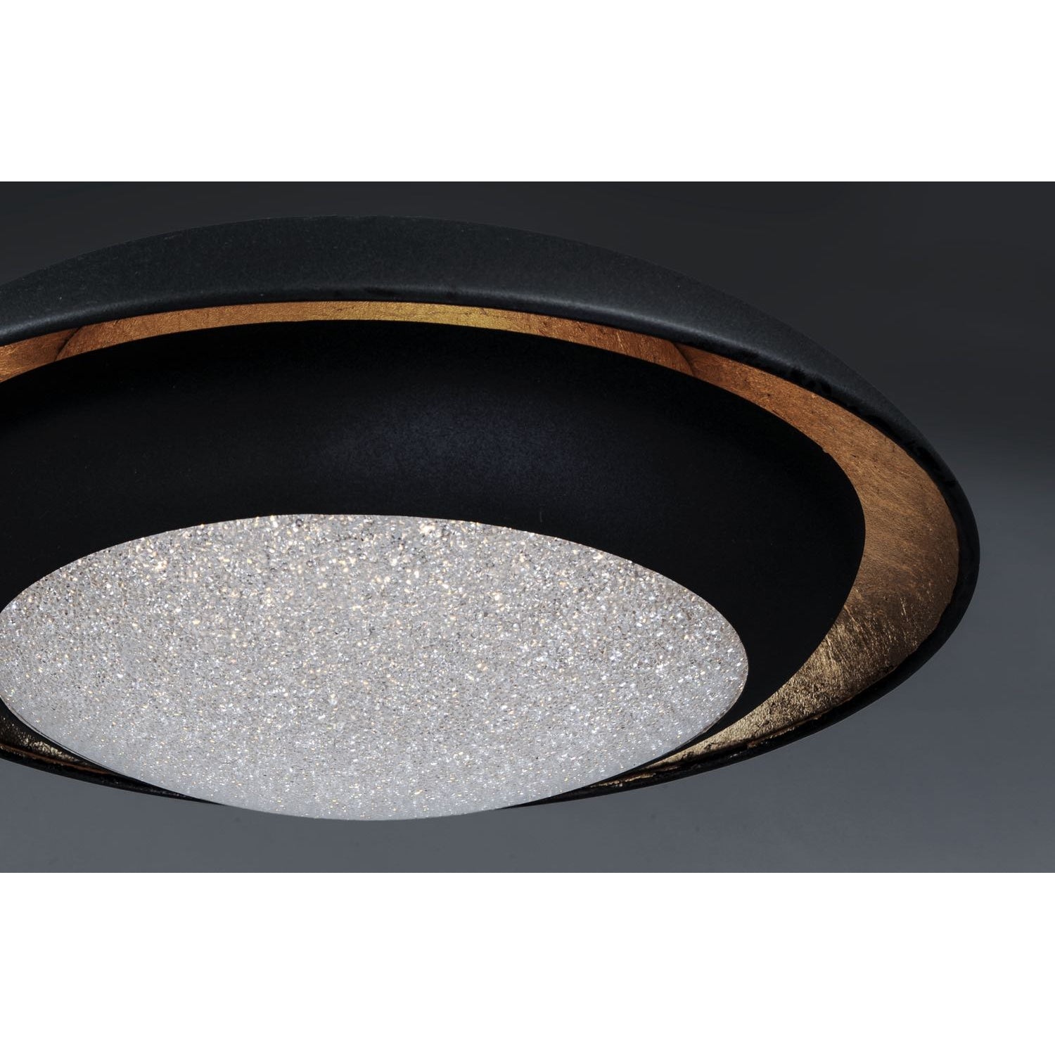 Iris Flush Mount Gold Leaf / Black