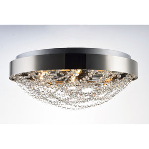 Lace Flush Mount Polished Nickel