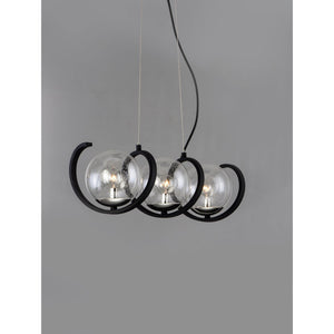 Curlicue Pendant Black / Polished Nickel