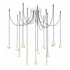 Nula Chandelier Shell White
