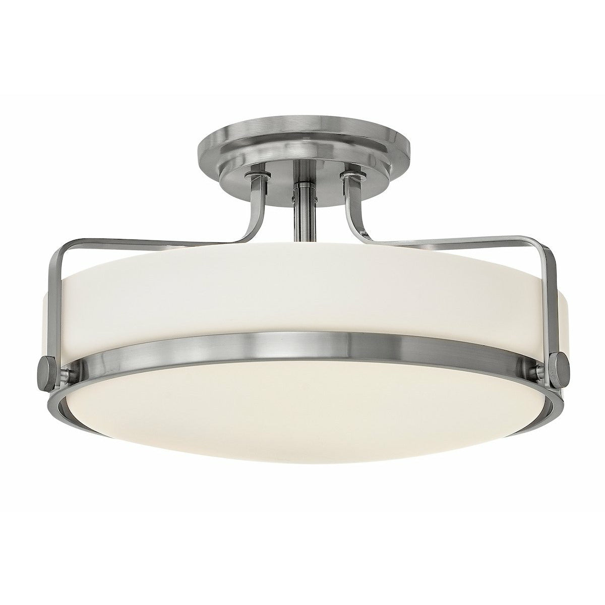 Harper Semi Flush Mount Brushed Nickel-LED