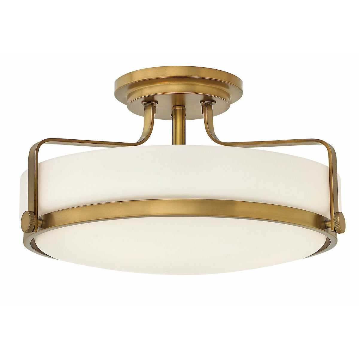 Harper Semi Flush Mount Heritage Brass