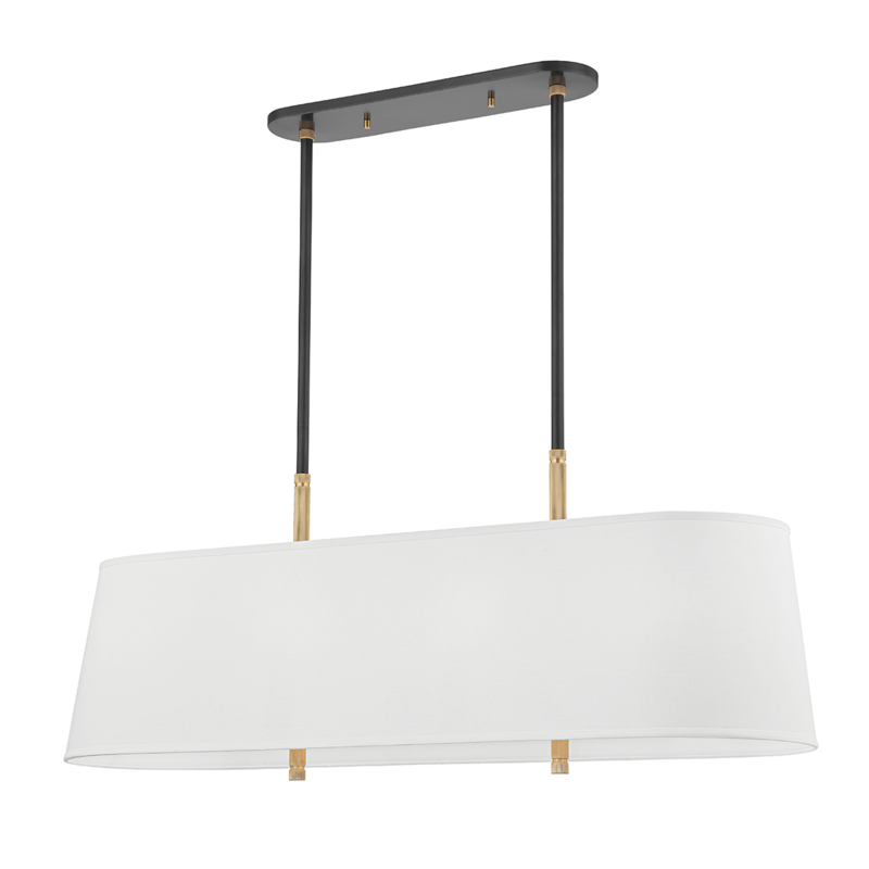 Bowery Linear Suspension Aged Old Bronze