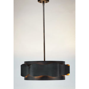 Flow Chandelier Bronze Gilt / Gold