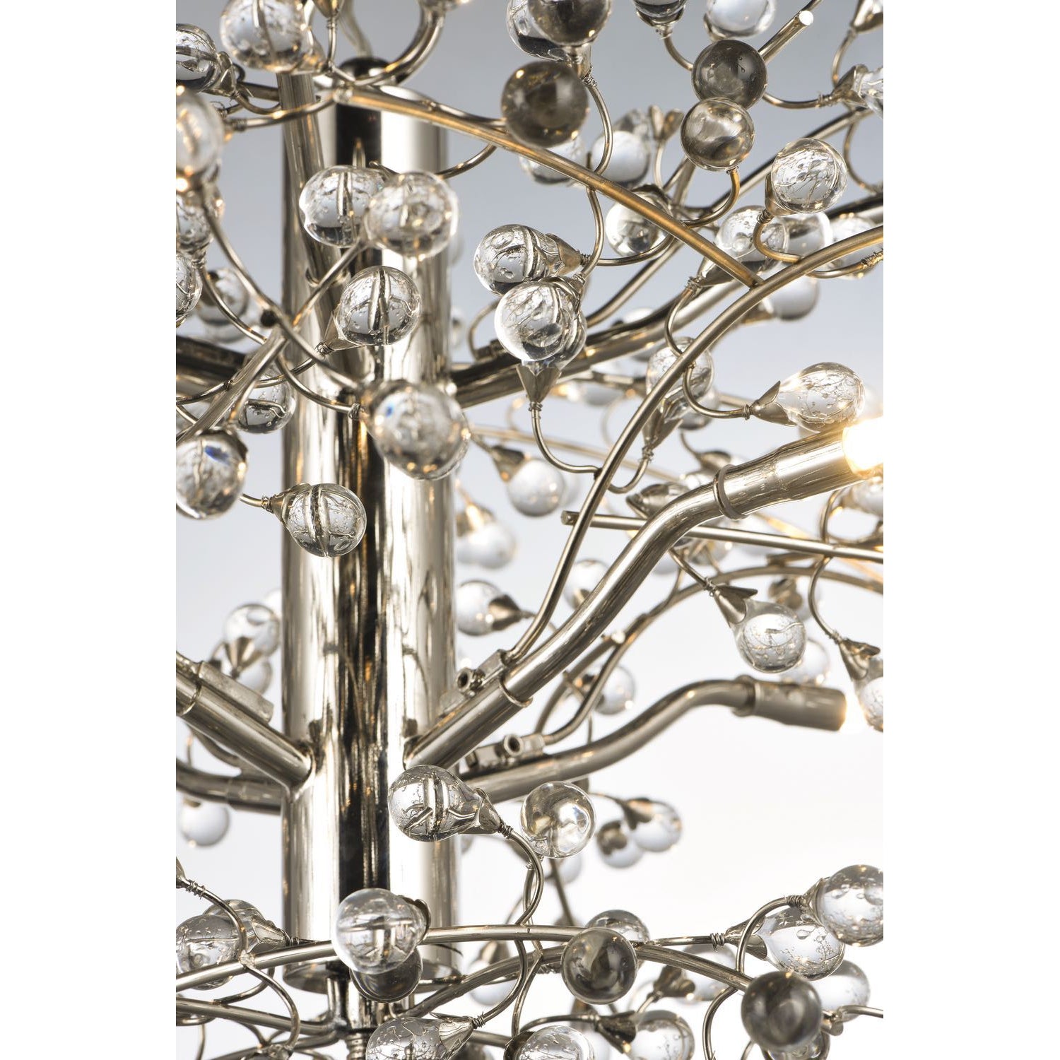 Cluster Chandelier Polished Nickel