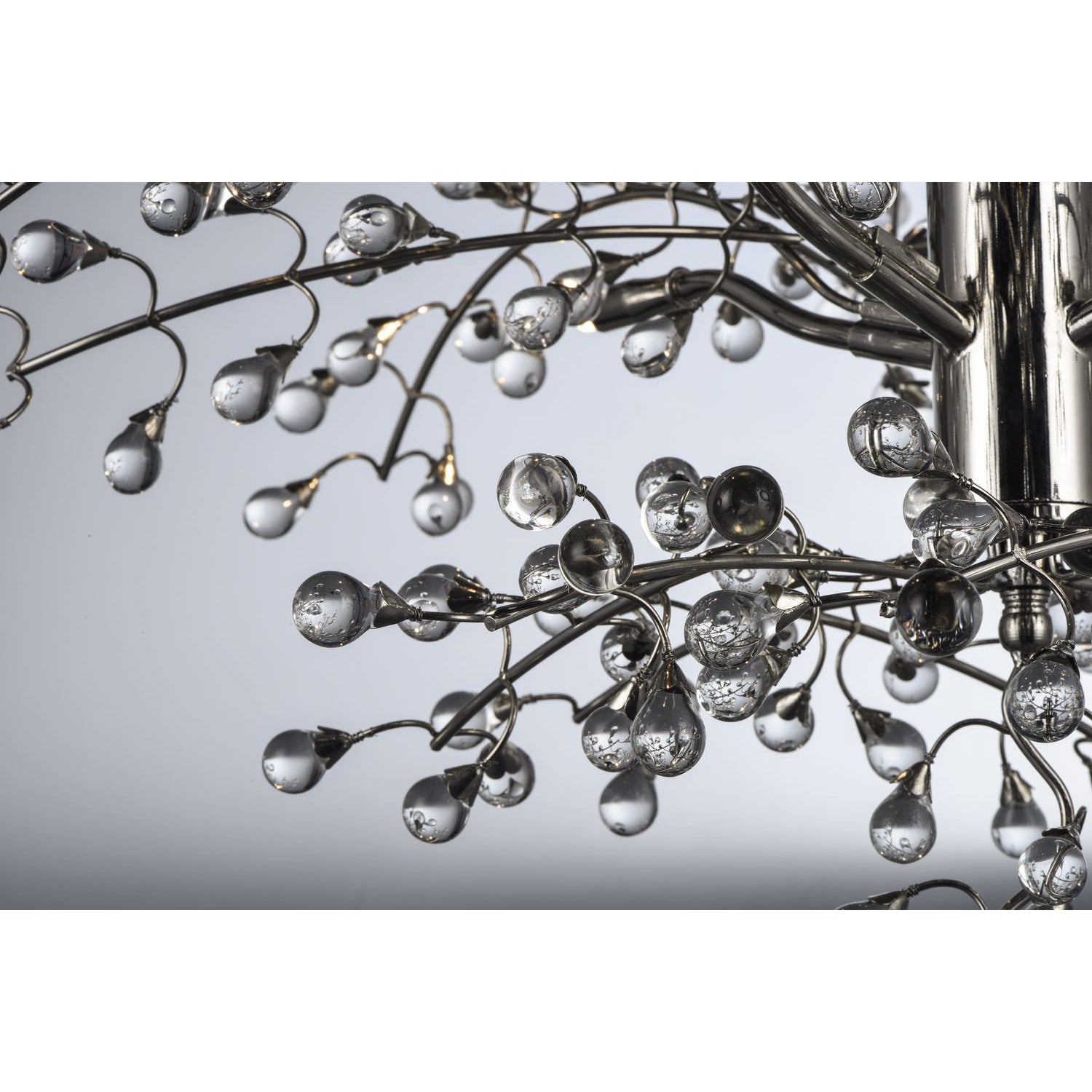 Cluster Chandelier Polished Nickel