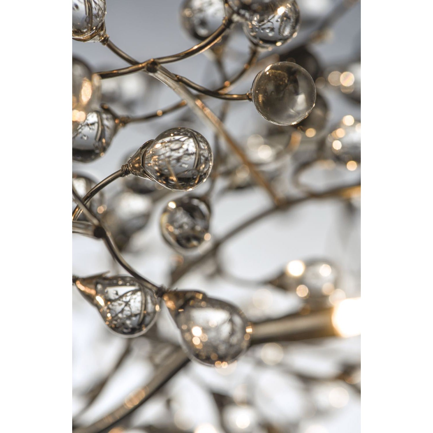 Cluster Chandelier Polished Nickel