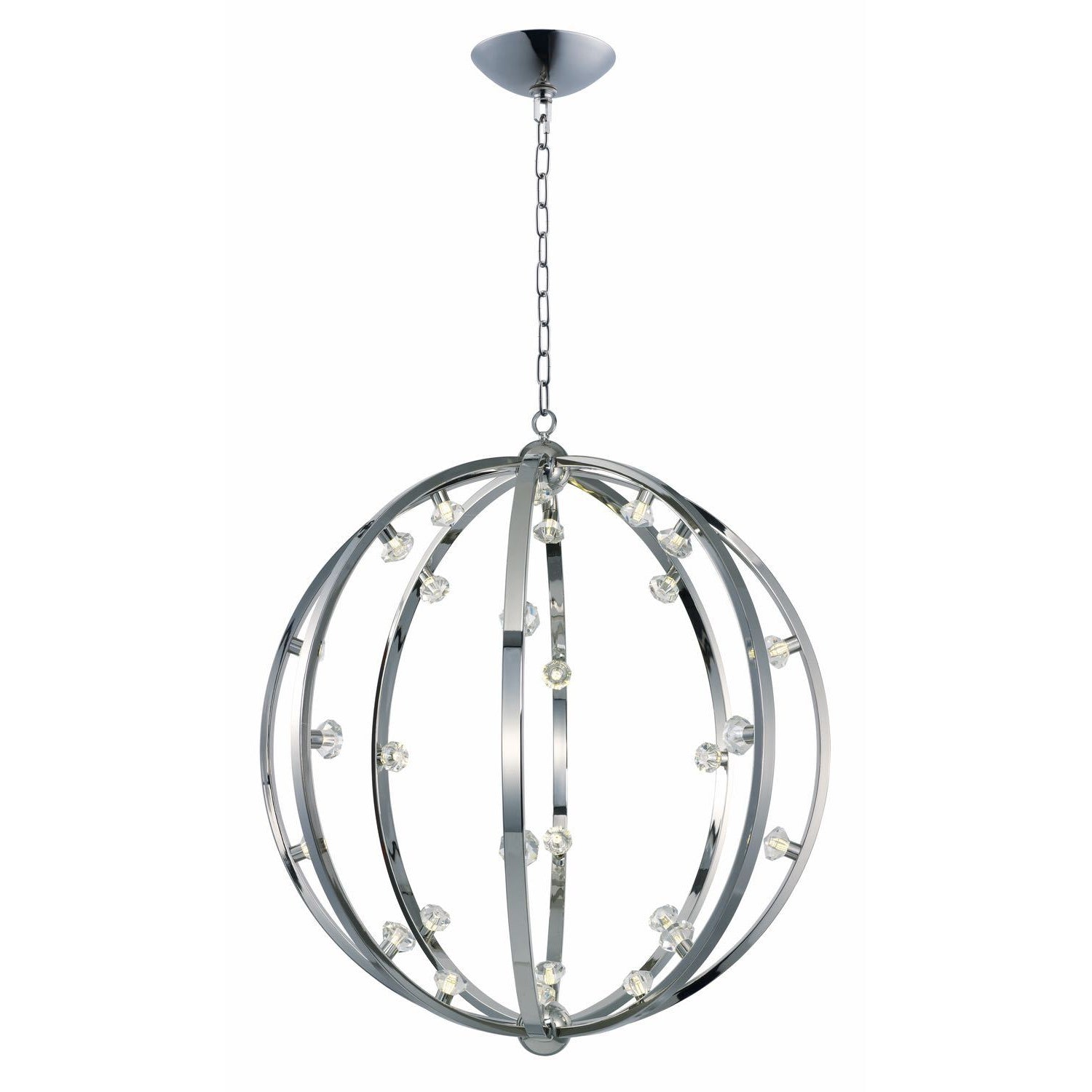 Equinox LED Pendant Polished Nickel