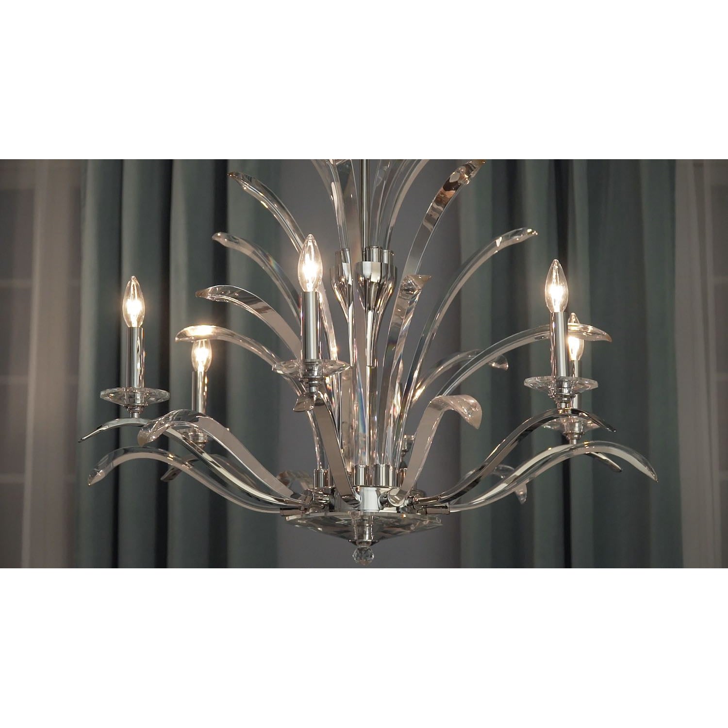 Paradise Chandelier Plated Silver
