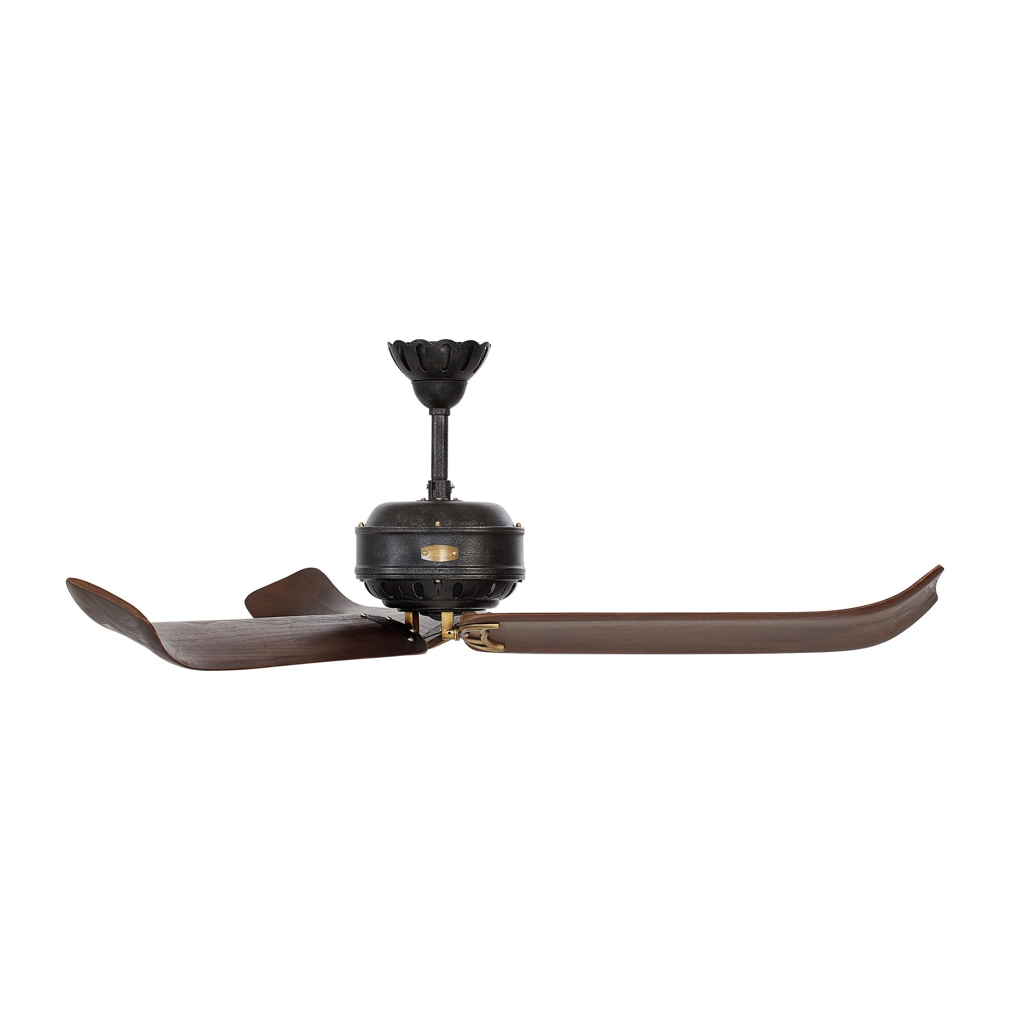 Cupra Ceiling Fan Antique Iron / Hand-Rubbed Antique Brass