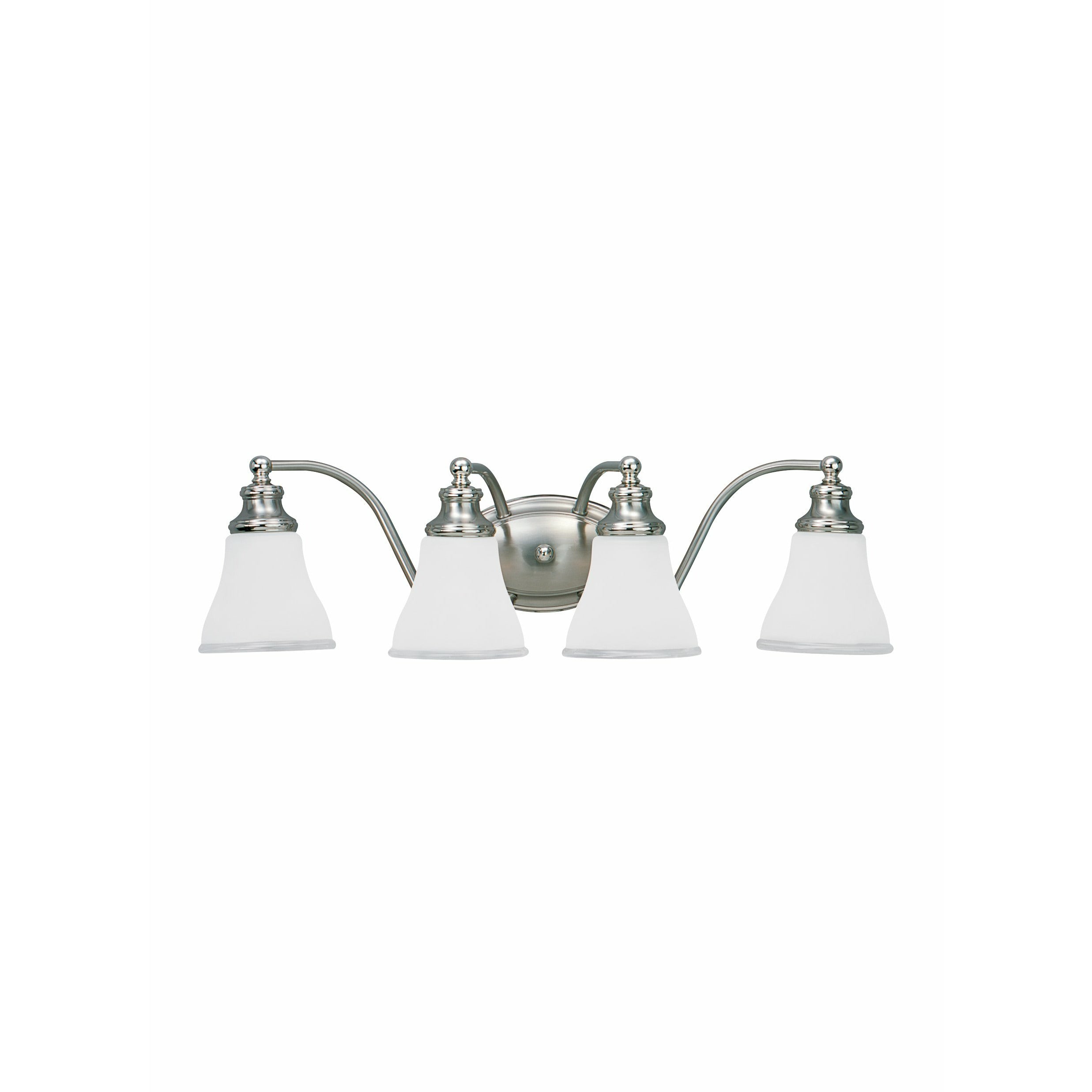 Alexandria Vanity Light Two Tone Nickel