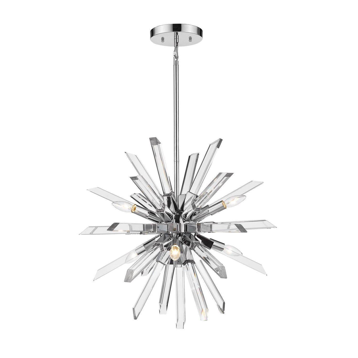 Burst Chandelier Chrome