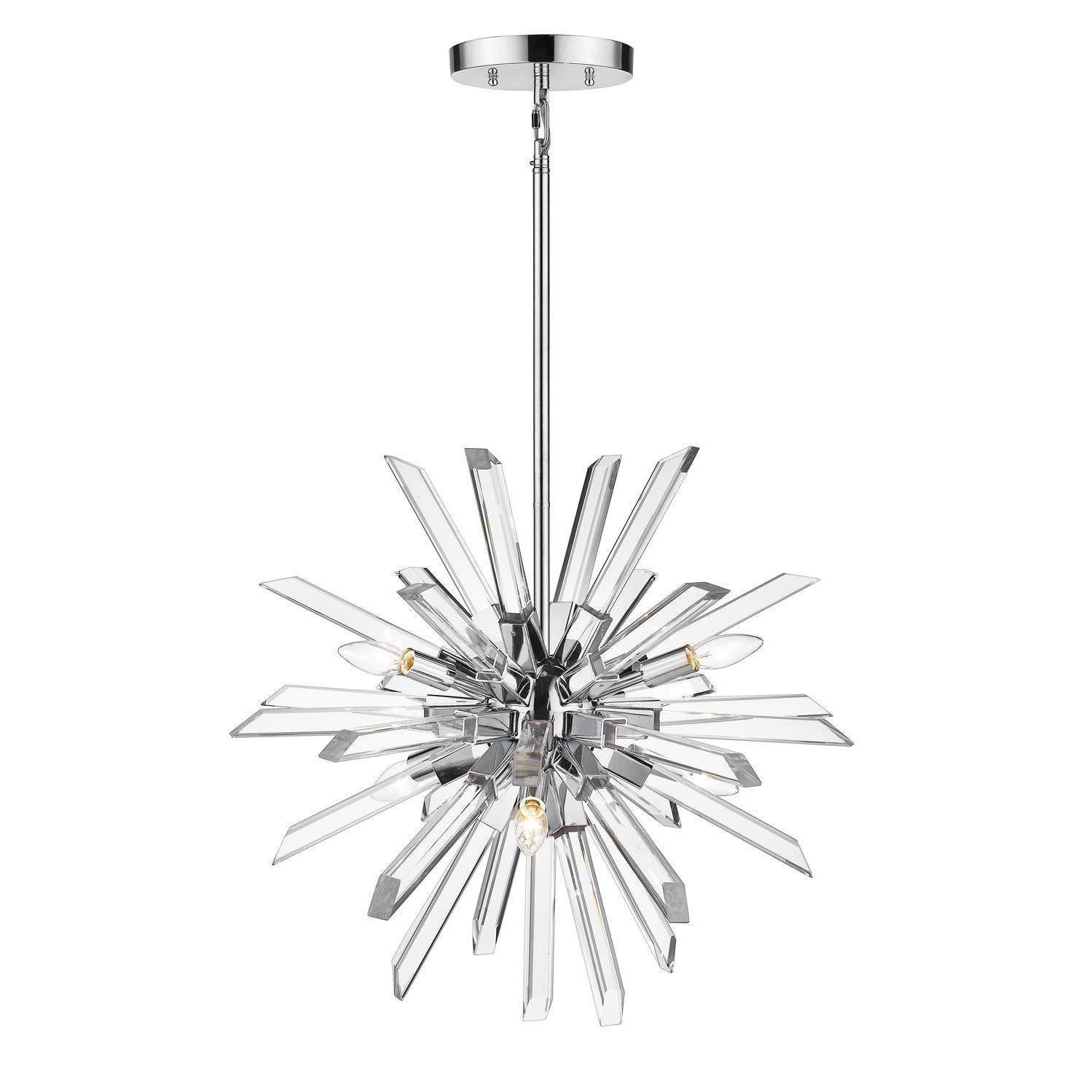 Burst Chandelier Chrome