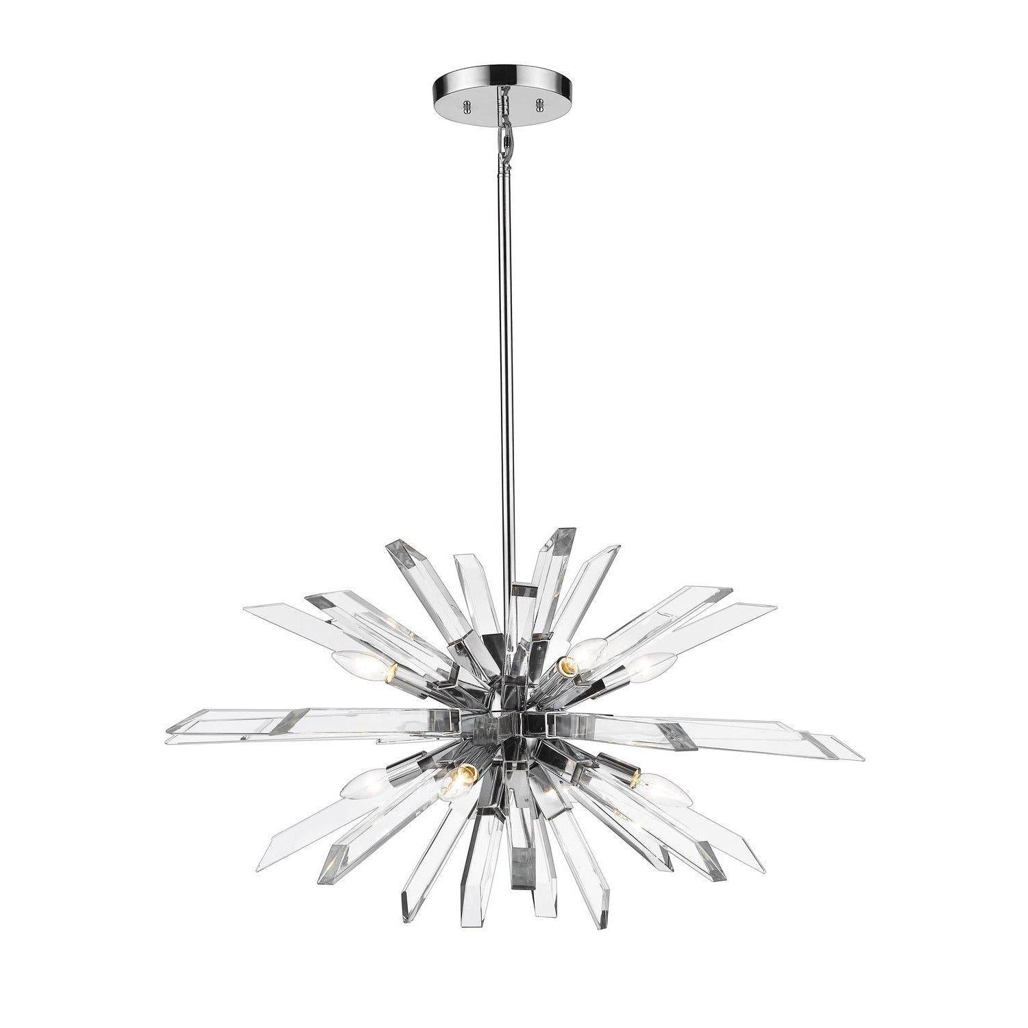 Burst Chandelier Chrome