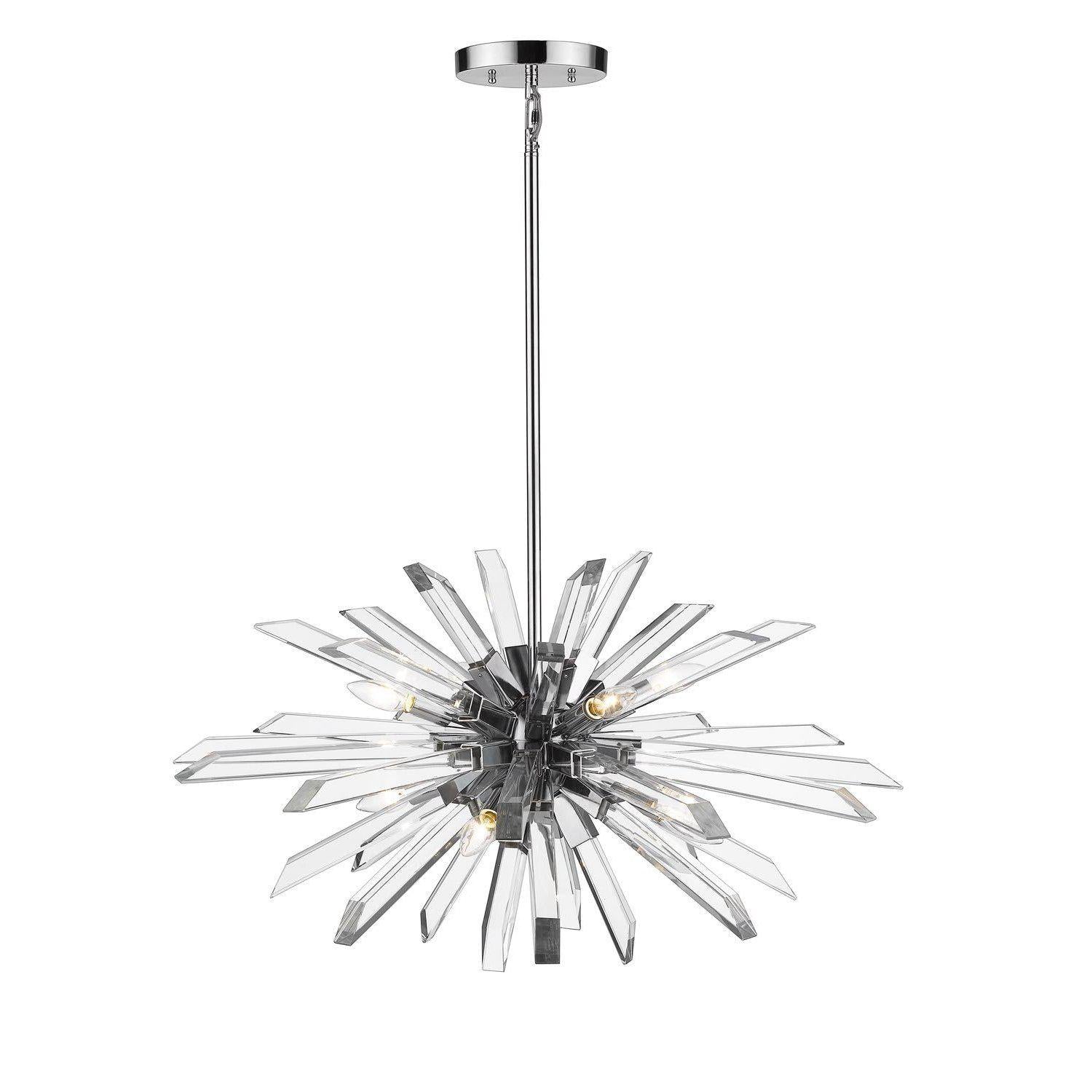 Burst Chandelier Chrome