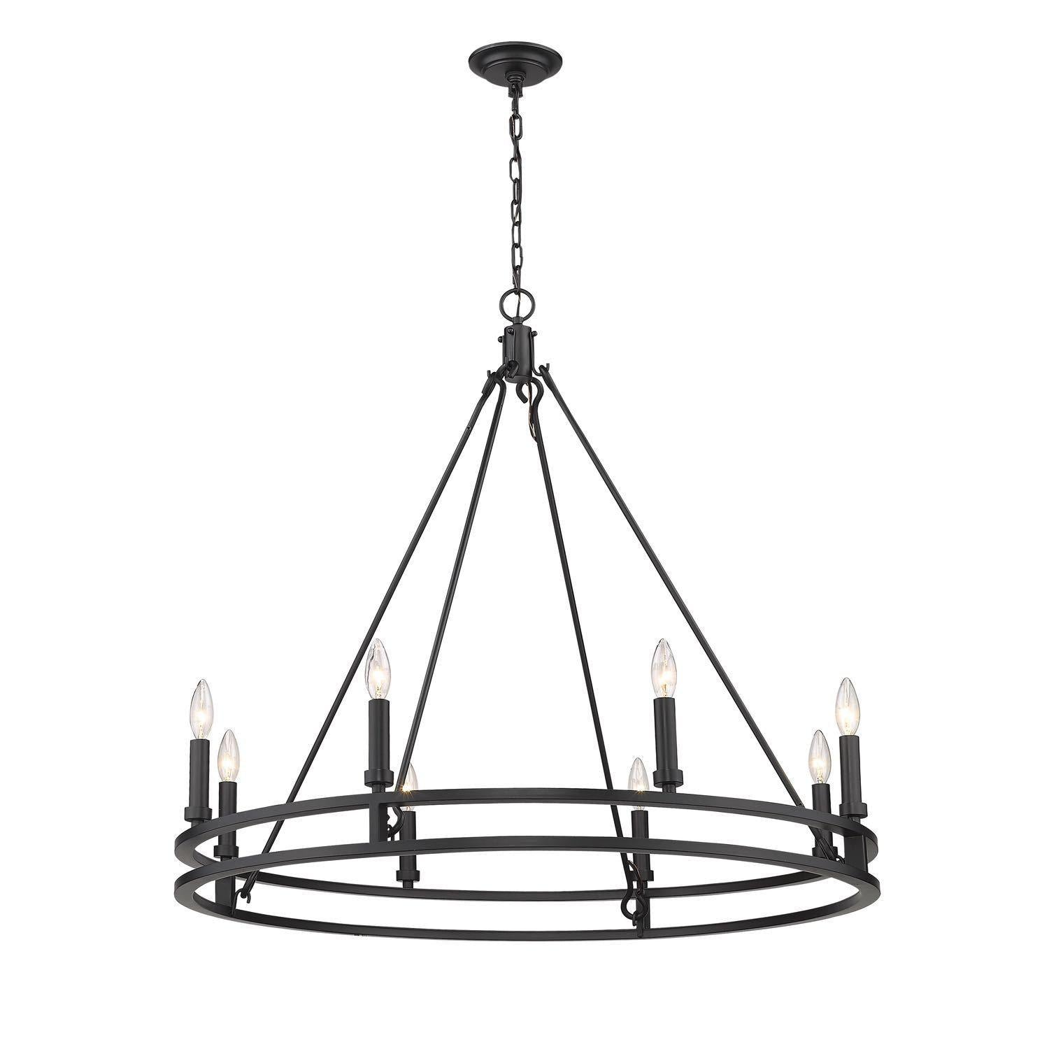 Dennison Chandelier Matte Black