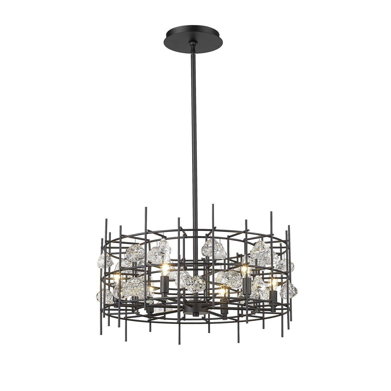 Garroway Chandelier Matte Black