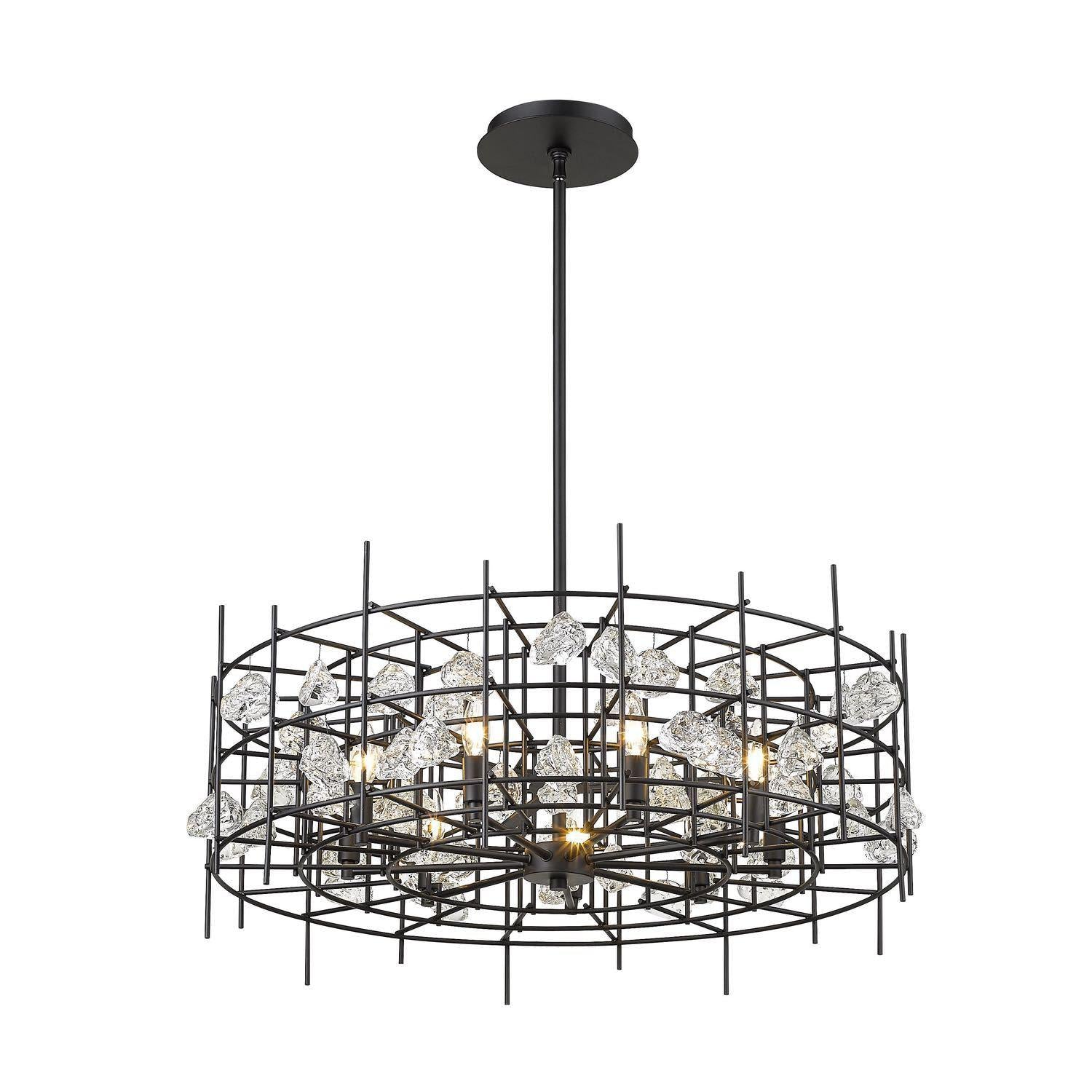 Garroway Chandelier Matte Black