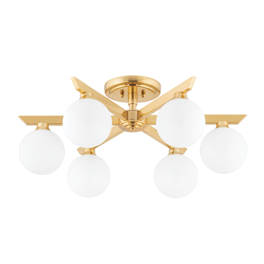 Corbett Astra 6 Light Semi Flush