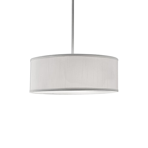 Gregory Pendant Brushed Nickel | White Shade