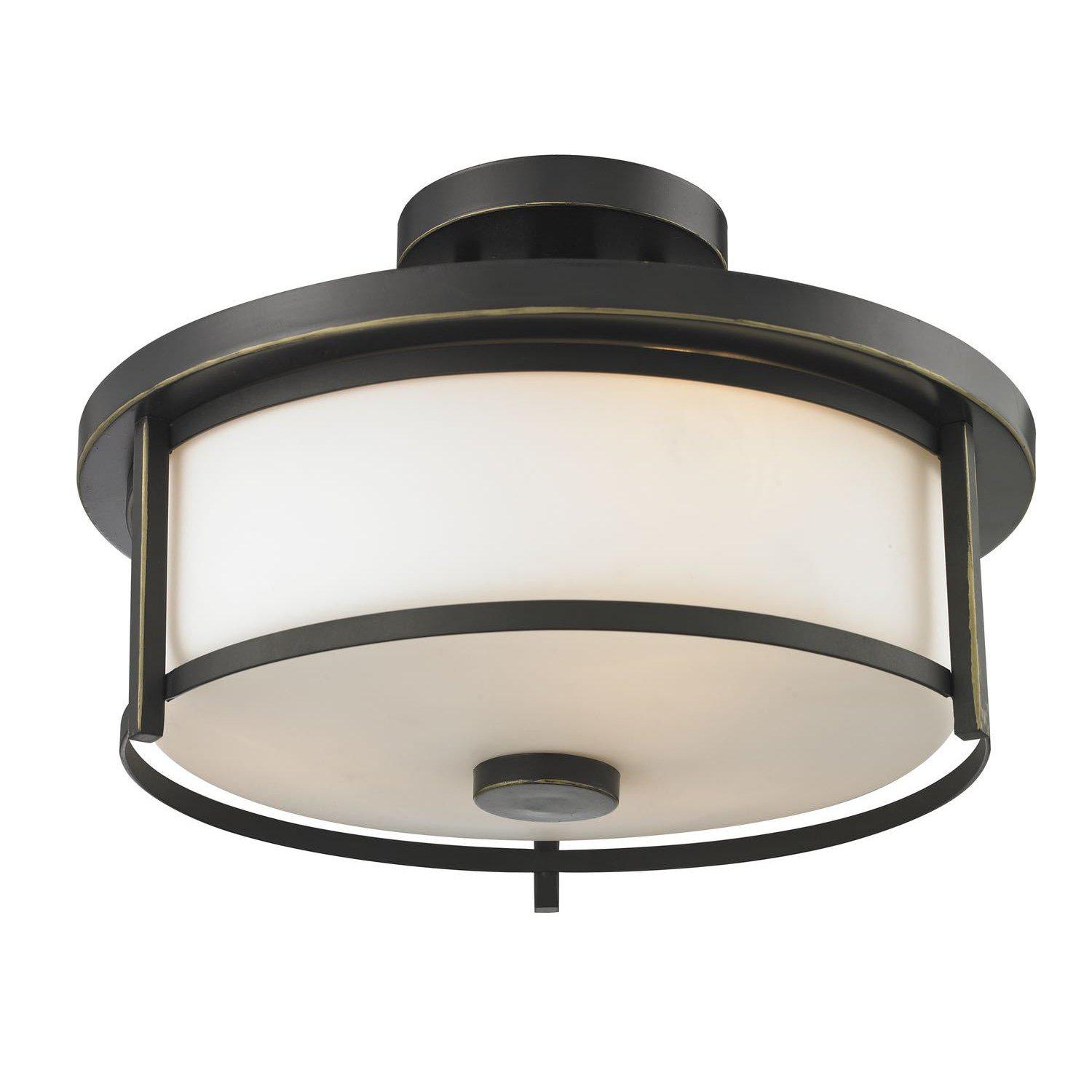 Savannah Semi Flush Mount Olde Bronze