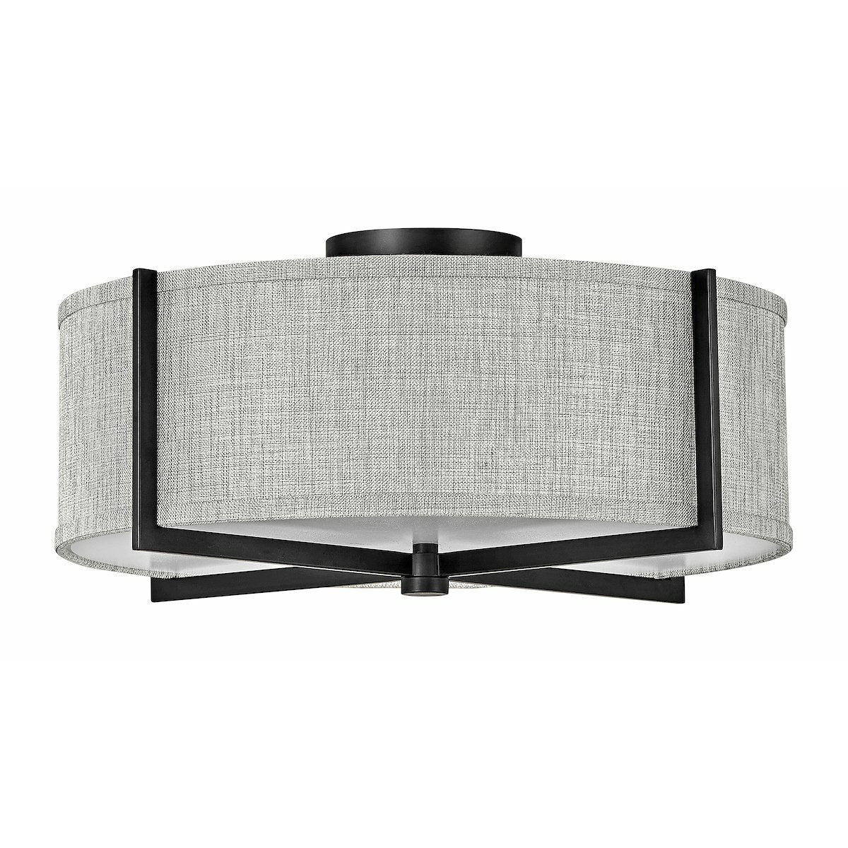 Axis Semi Flush Mount Black