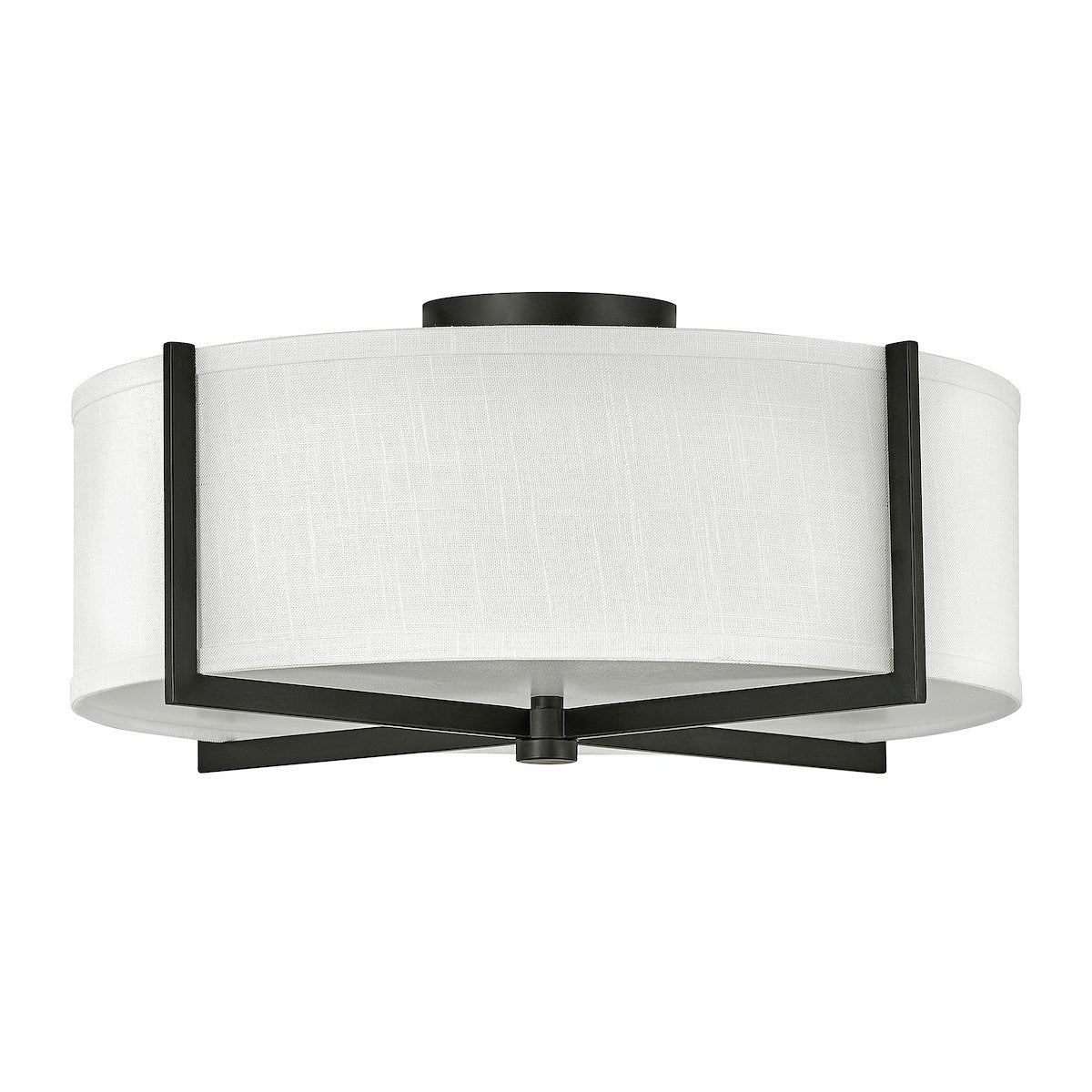 Axis Semi Flush Mount Black