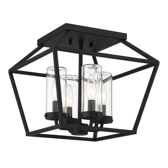 Bastille 4 Light 12" Outdoor Ceiling Light