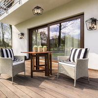 Bastille 4 Light 12" Outdoor Ceiling Light