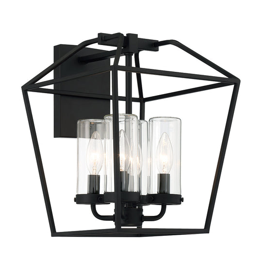 Bastille 4 Light 14" Outdoor Wall Light