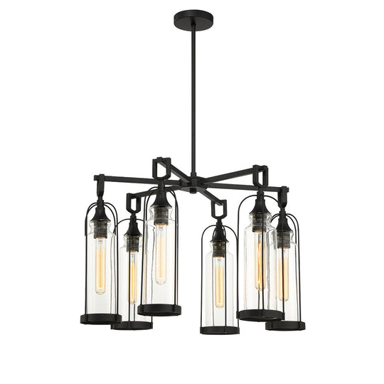 Yasmin 27" 6 Light Outdoor Chandelier