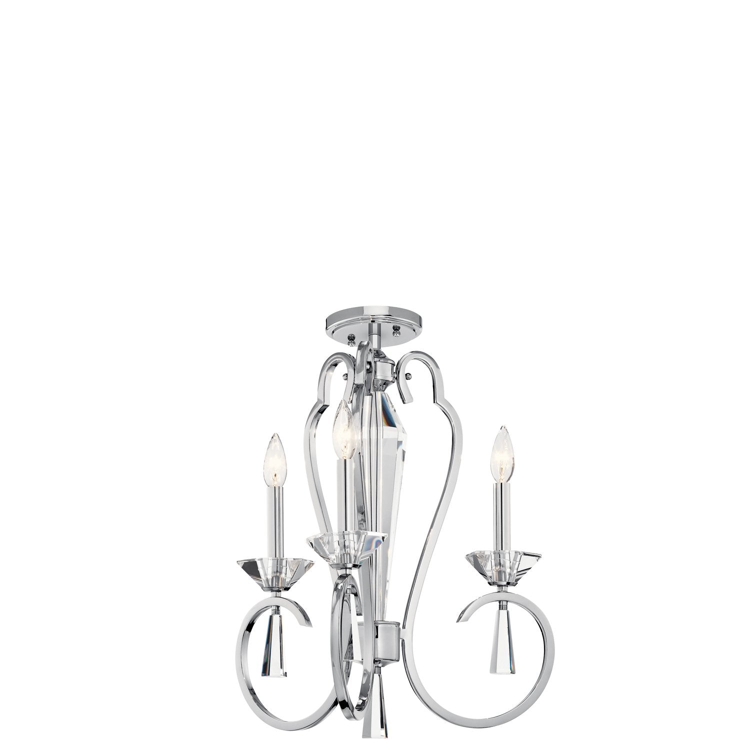 Optic Ice Chandelier Chrome