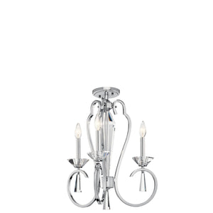 Optic Ice Chandelier Chrome