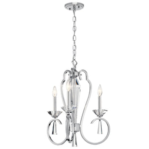 Optic Ice Chandelier Chrome