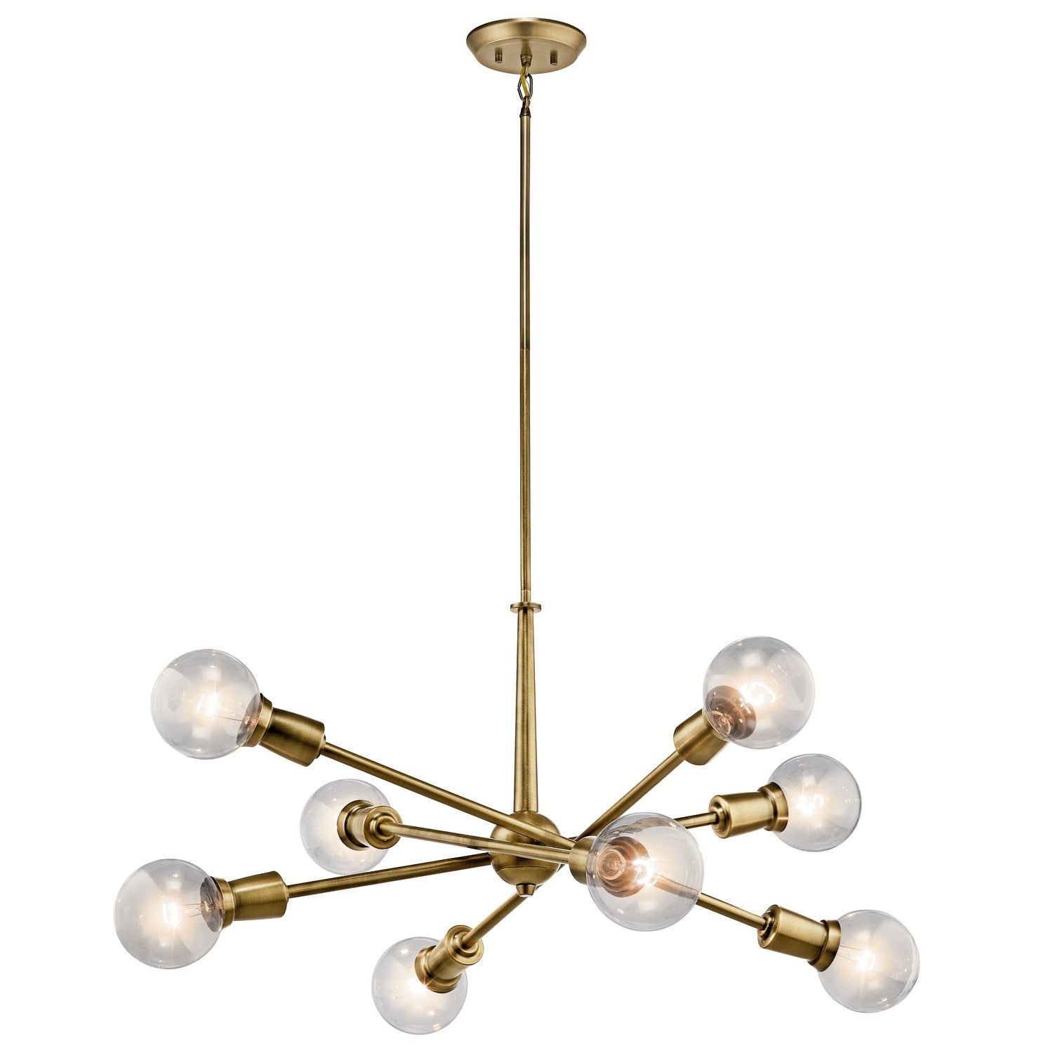 Armstrong Chandelier Natural Brass
