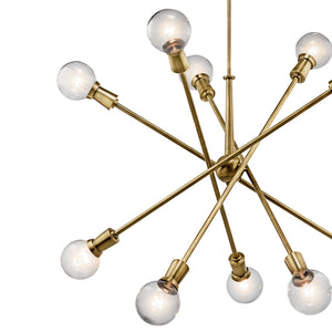 Armstrong Chandelier Natural Brass