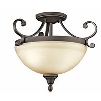 Kichler Monroe Semi Flush 2 Light LED