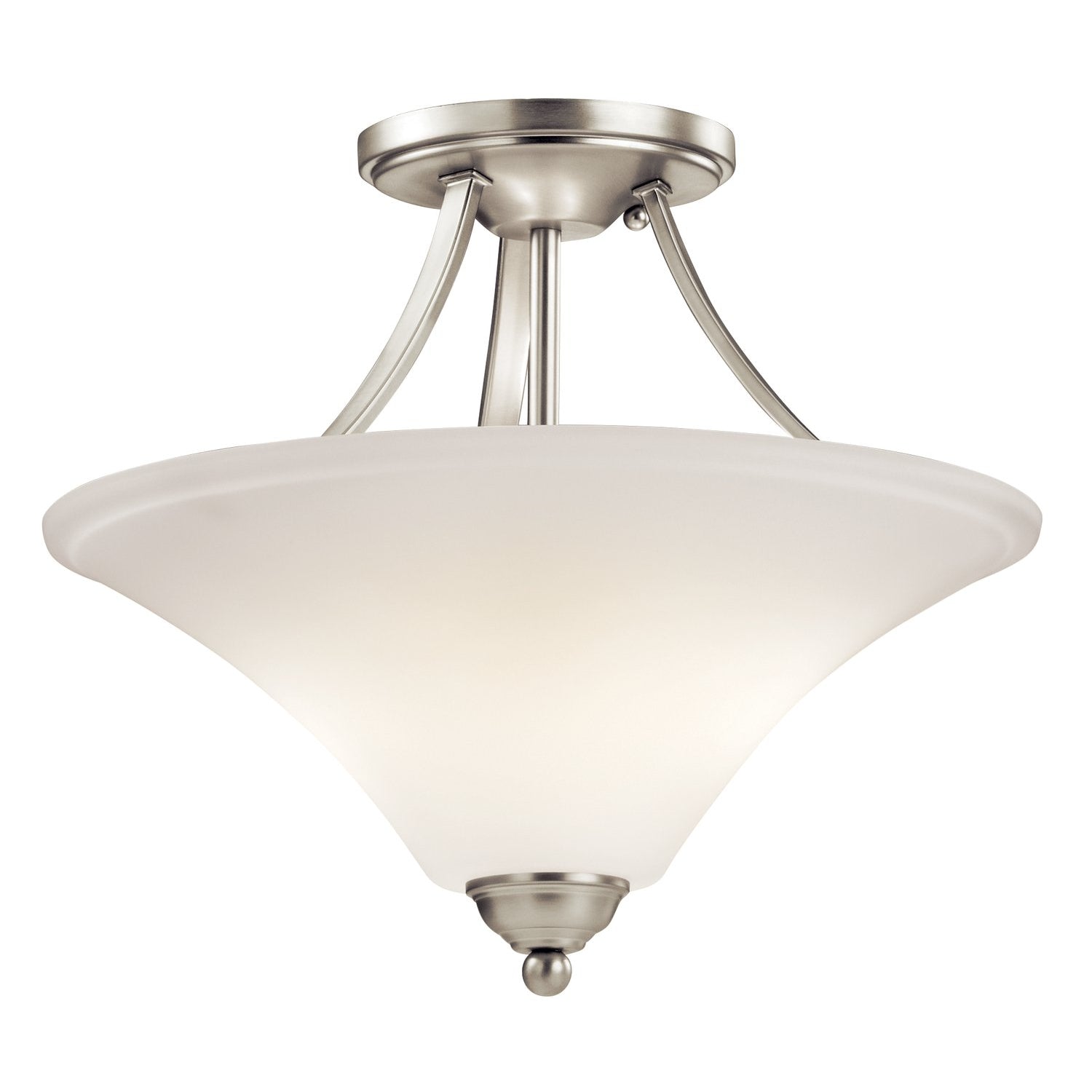 Keiran Semi Flush Mount Brushed Nickel