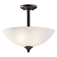 Jolie 15" 2-Light Convertible Pendant with LED Bulbs