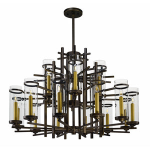 Midtown LED Chandelier Gold Bronze