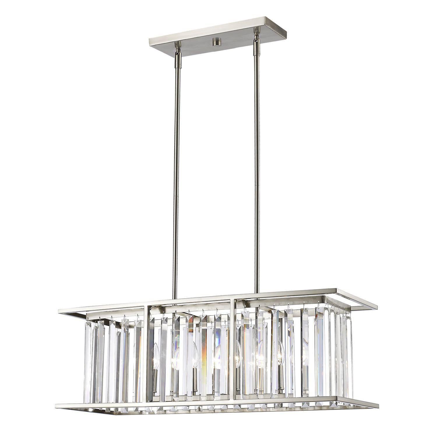 Monarch Linear Suspension Brushed Nickel