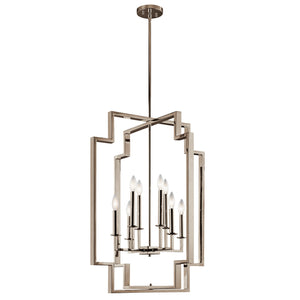 Downtown Deco Chandelier Polished Nickel