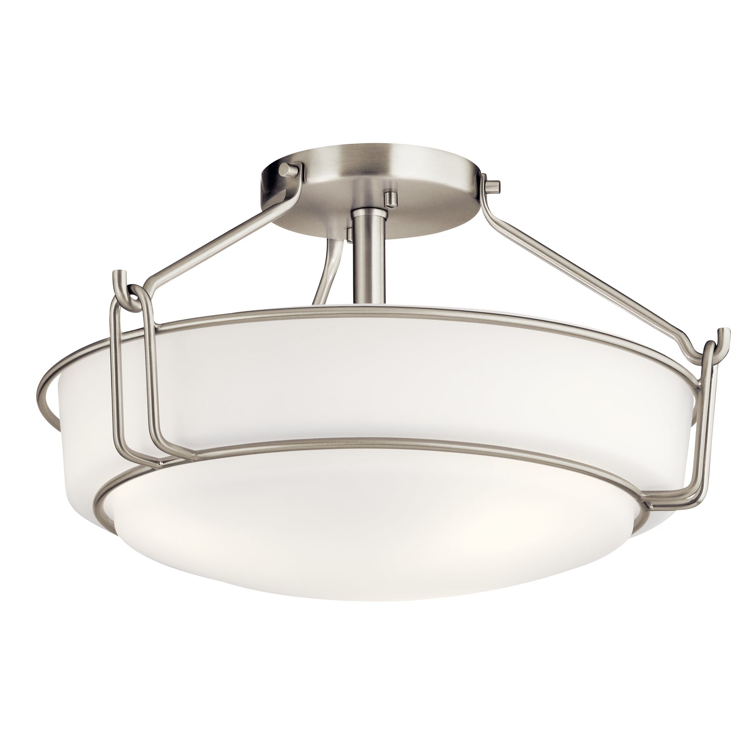 Alkire Semi Flush Mount Brushed Nickel