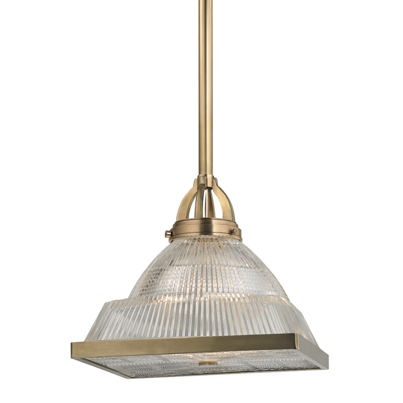 Harriman Pendant Aged Brass