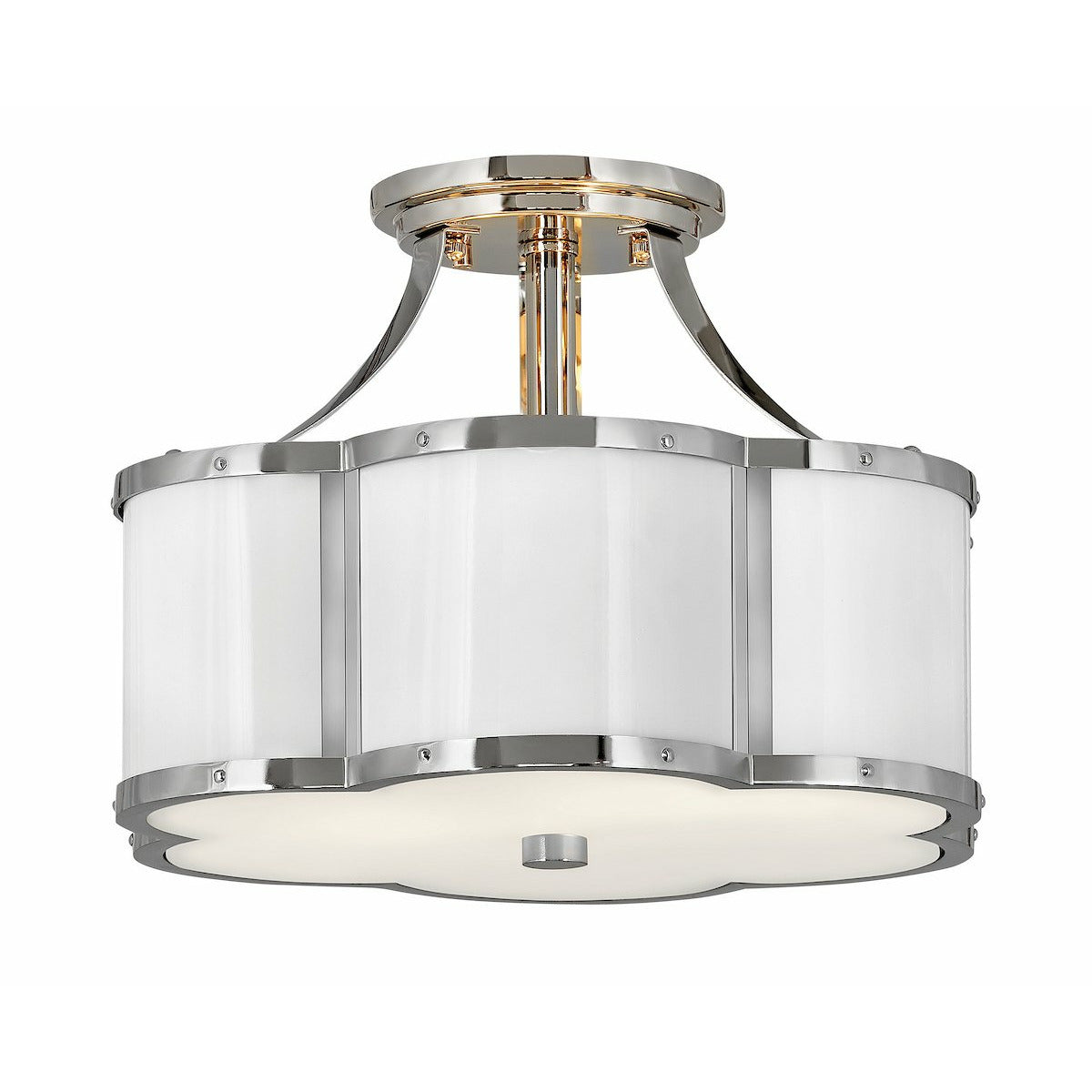 Chance Semi Flush Mount Polished Nickel