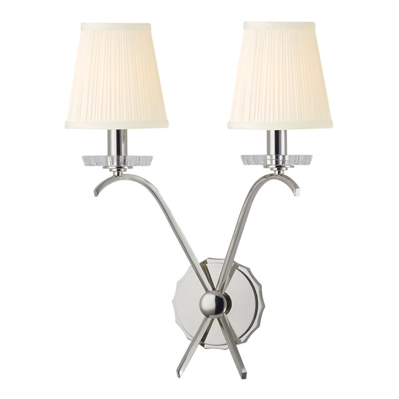 Clyde Sconce Polished Nickel